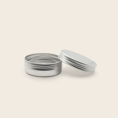 Cutie aluminiu argintie, 60ml