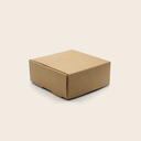 Cutie carton kraft, interior print negru model, 8cm*8cm*3.5cm