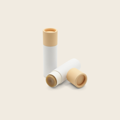 Recipient carton alb cu capac peach,21mm*70mm