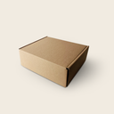 Cutie din carton kraft, interior print negru model, 21cm*17cm*7cm