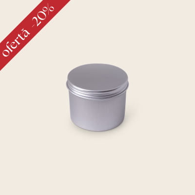 [MF021] Cutie aluminiu argintie,100ml