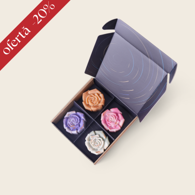 [MF035] Cutie din carton kraft, insert 4 cavitati negru, 17cm*17cm*4cm