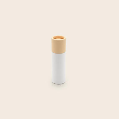 [MF041] Recipient carton alb cu capac peach, 21mm*70mm